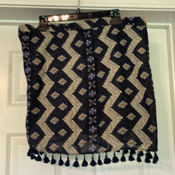 Mango - wrap skirt with tie & tassels - size M - Picture 2 of 4